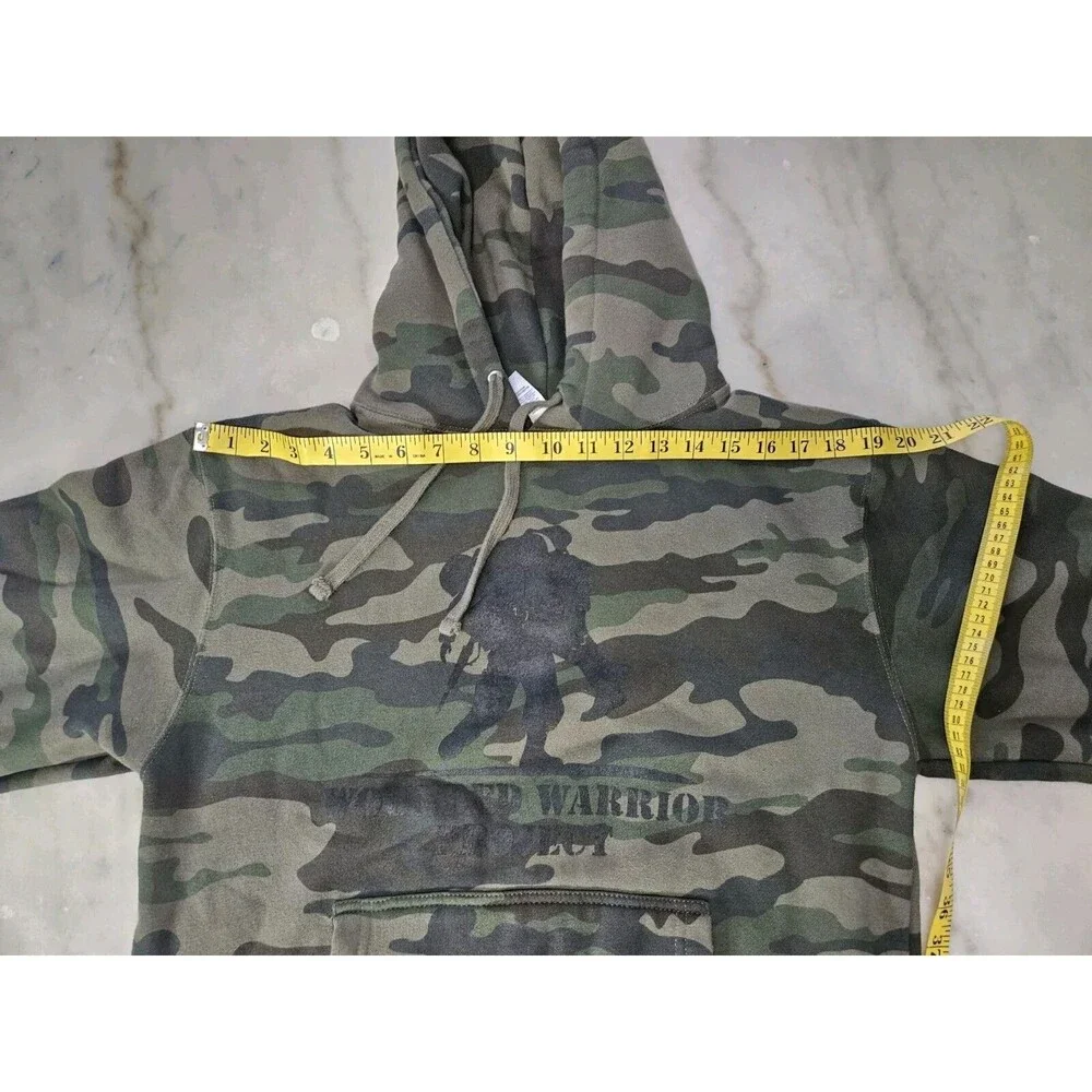 Independent Trading Company Mens Small Forest Camo Midweight Hooded Pullover - Picture 4 of 9